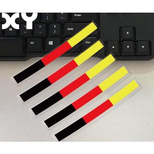 5 pcs Car Styling Motorcycle Stickers Decals German Flag Waterproof Reflective Car Stickers for Motorcylcle Drop Shipping