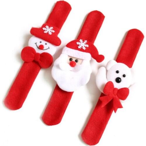 5 Style Santa Claus Circle Bracelet Christmas Jewelry Xmas Gift Party Decoration