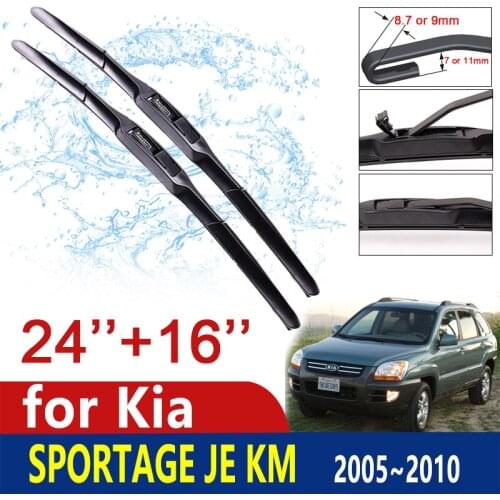 Car Wiper Windshield for Kia Sportage 2005 2006 2007 2008 2009 2010 JE KM Front Windscreen Wipers Blade Car Accessories Stickers
