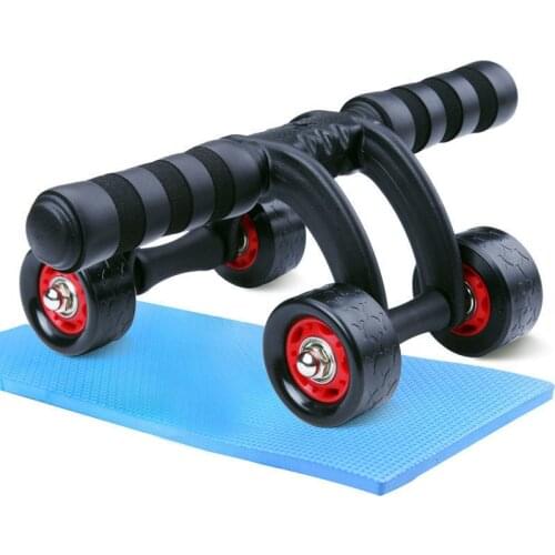 Four-wheeled Three-wheeled Abdominal Muscle Wheel Training Abdominal Muscle Fitness Equipment Home Abdomen Exercise Wheel