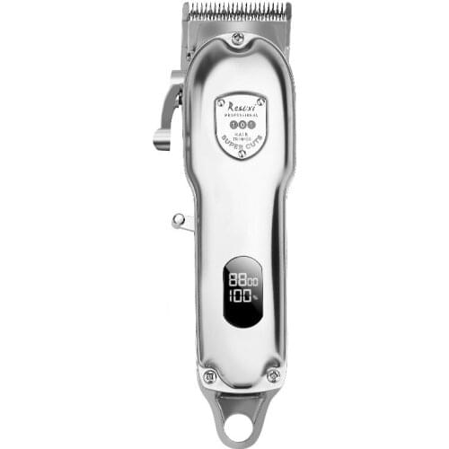 Resuxi Electric Hair Clippers for Men Professional Barber Shop All Metal Beard Hair Trimmer Cordless Cutter Hair Cutting Machine