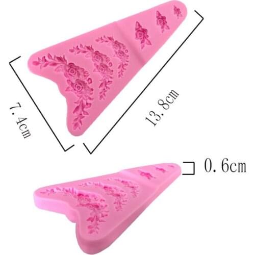 Wedding cake border decorating tools Flower silicone mould fondant mold Wedding cake border decorating tools chocolate