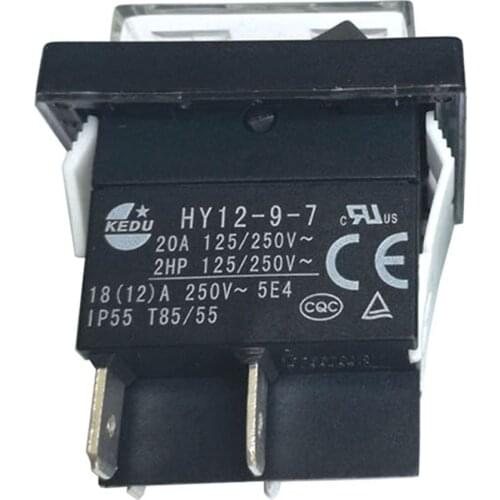 KEDU HY12-9-7 On Off Waterproof Rocker Pushbutton Switches for Electric Tools 4Pins