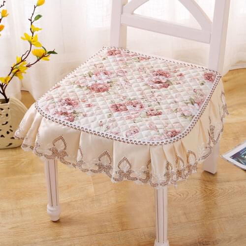 Proud Rose Lace Chair Cushion Thick Linen Cushion Seat Pad Office Computer Chair Cushions Home Dining Seat Cushion Students