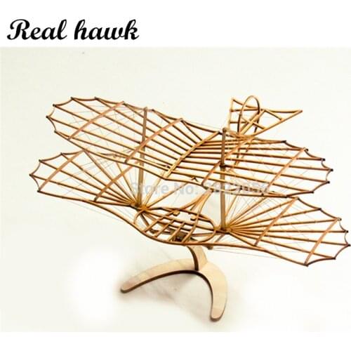 ELERC DIY Craft, Wood Furnishing Building Kits, Christmas Gift Present, Building Toys, Otto Lilienthal GliderFree Shipping