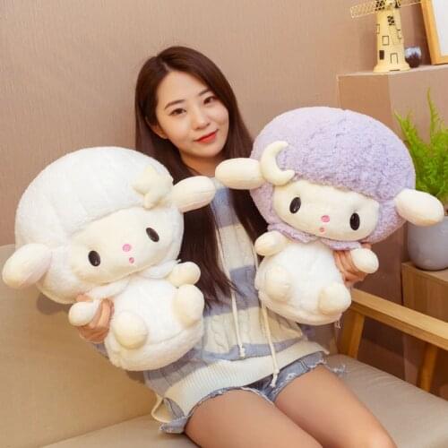 Ignorant Cute Sheep Plush toy Stuffed cartoon Anime Lamb Animal doll toys for Girl Fairy Goat toy Cushion birthday Gift
