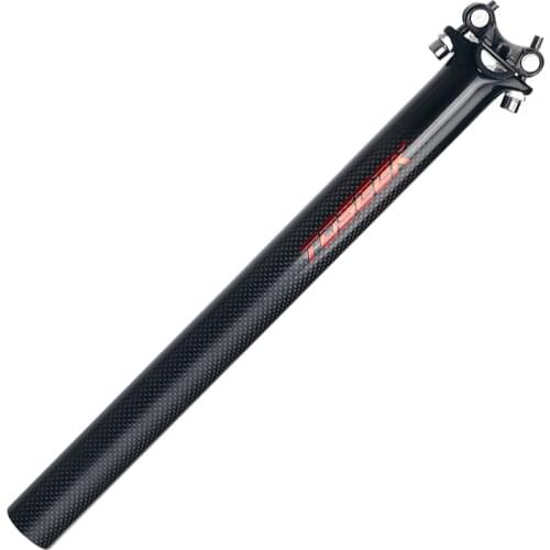 Carbon Fiber Seat Tube Road Bike Seat Rod Bicycle Equipment Riding Seat Tube Accessories Mountain Bike Seatpost Carbon Seatpost