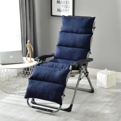 Lounger Recliner Cushion Garden Furniture Patio Chairs Pad Elderly Chaise Longue Mattress Nap Sleeping Back Cushions