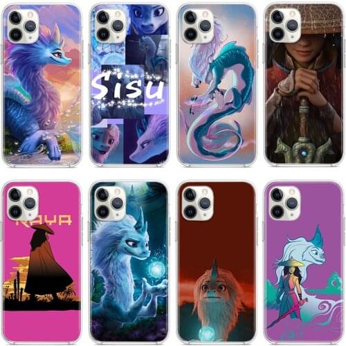 Raya and The Last Dragon For Apple iPhone 12 11 Pro Max mini XS Max XR X 8 7 6 6S Plus 5S SE 2020 Transparent Phone Case