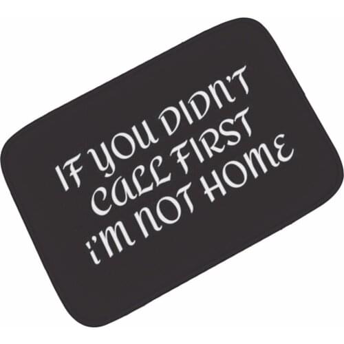 Drop Ship Black Welcome No shoes Floor Mats Bathroom Carpets Kitchen Mat Doormat Floor Mat for Living Room Non-Slip Tapete