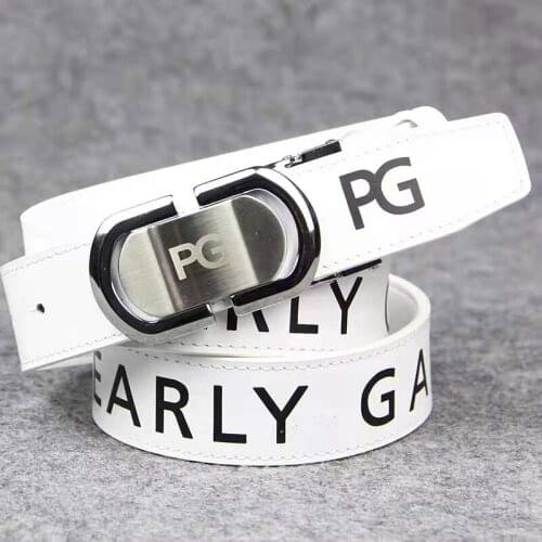 New Mens Golf Sports Belt Texture Alloy Buckle Cowhide Sports Leisure Belt High Quality Golf Accessories Free Shipping