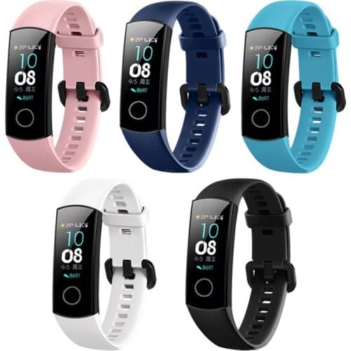 Smart Wristband For Huawei Honor Band 4 5 Strap Soft Silicone Color Fitness Tracker Watch Smart Bracelet Strap For huawei 100pcs