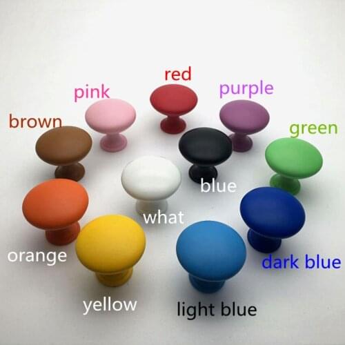 Modern fashion creative colourful furniture decoration knobs white black red blue drawer cabinet knobs pulls pink purple handles