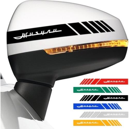 2PCS Reflective Car Sticker Rearview Mirror Side Stripe DIY Decal Exterior Accessories For LADA VESTA niva kalina Car Styling