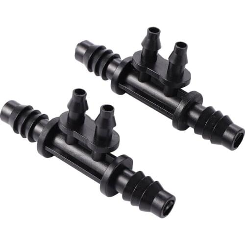 20 Pcs 8/11mm to 4/7mm Hose Splitter Garden Hose Reducing Tee Barbed Water Hose Connectors Garden Accessories Hose Fittings