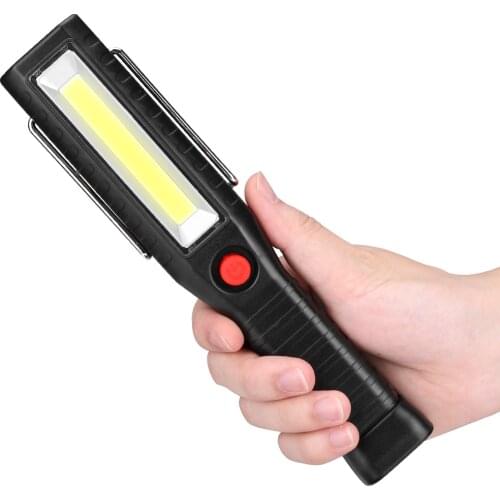 4 Modes COB Flashlight USB Rechargeable LED Work Light Magnetic Torch Portable Lantern Hanging Hook Lamp For Outdoor Camping