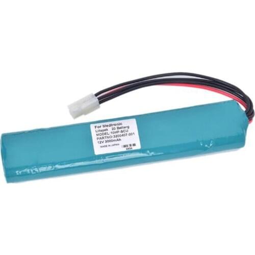 12V 3000mah battery for Medtronic Inc Lifepak 20 Defibrillator 10HR-SCU MNMLP20 3200497-000 11141-000068 14200330