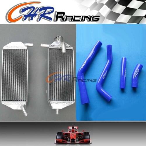 Aluminum Radiator & Blue Hose for YAMAHA YZF450 YZ450F 2010 2011 2012 2013 10 11 12 13