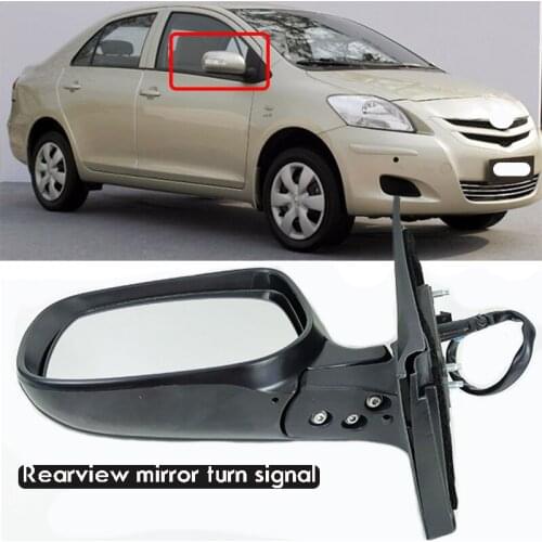 Lofty Richy 3/5/7pins Car outer Side Rearview Mirror Assy For Toyota For Vios 2008-2013 NCP92 Reverse Mirror assembly Mirror As