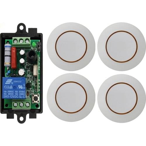 Wireless RF Remote Control Light Switch 10A Relay Output Radio AC 220 V 1 CH Channel 1CH Receiver Module +Transmitter
