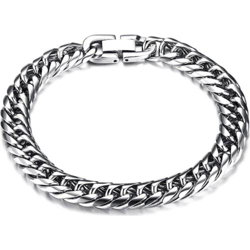 CXQNEWA 316L Stainless Steel Mens Bracelet Cuban Link Hand-chain Viking Male Gift Punk Jewelry Pulseira Wholesale Dropshipping