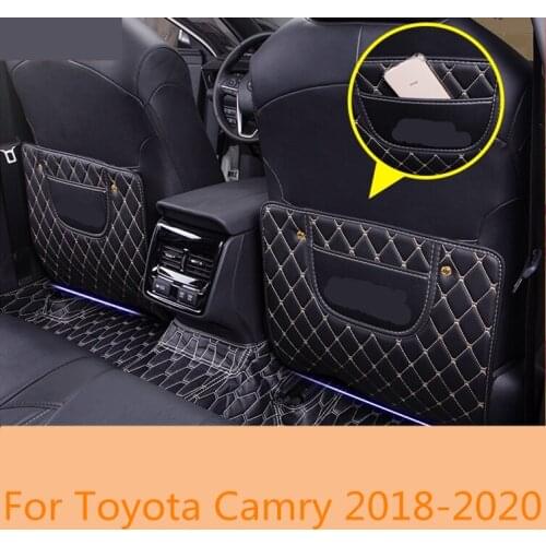 For Toyota Camry 8th Sedan 2018-2020 seats care seat protector Seat Anti-Kick Pad Seat cover Automotive interior Modified