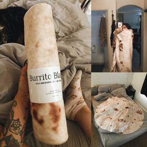 Novel Burrito Style Fleece Wrap Blanket Air Condition Throw Blanket Knitted Bedspread Sheets Sofa Bed Cover Children Bed Linen