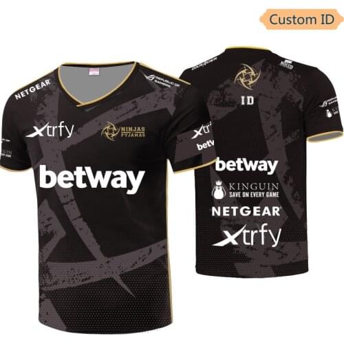 CS:GO DOTA2 E-Sports Player Uniform Team NIP Jerseys Tshirt Customized Name Fans T Shirt Men Women Custom ID Tees Shirt