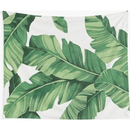 Tropical Banana Leaf Tapestry Home Decoration Wall Blanket Tapestry Bedroom Wall Hanging Yoga Mat
