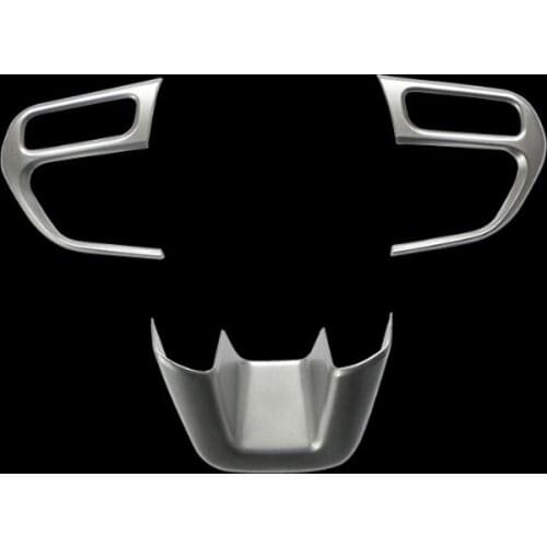 ABS chrome steering wheel cover trim protection sticker for Jeep Compass 2017 2018 Renegade 2015 2016 2017 Accessories