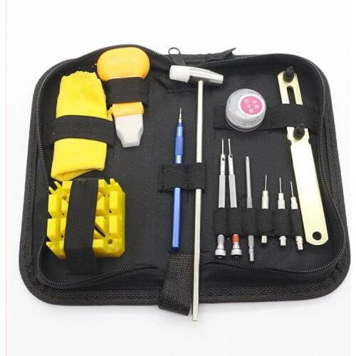 Watch Tools Watch Repair Tool Kit Set Watch Opener Link Spring Bar Remover Tools Screwdriver Set Link Pins Cleaning Cloth