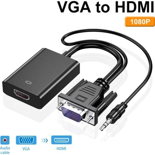 HDM I to VGA Cable Converter Digital Analog High Definition 1080P for PC Notebook Computer Tablet Revolution VGA Famale