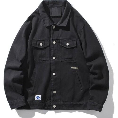 Jacket men streetwear Men Clothing Japanese tooling 2019 New pattern loose and comfortable tidal current stranger things