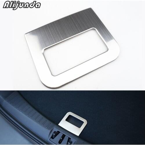 Hot Trunk Mat Buckle Cover Stickers Trunk Handle sequins sticker case for Ford Kuga Escape 2013 2014 2015 Accessories