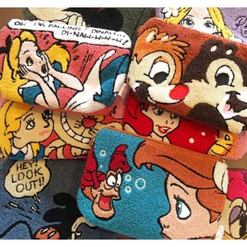 Cute High quality Thumper Bunny Alice Mickey Daisy Stuffed Coin case/ handbag / Wallet bag Plush Toy Stuffed Animals