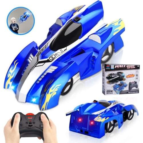 Mini Remote Control Wall Climbing Car Toy Wireless Electric Trick Drift Race Toys Kid Stunt RC Car Anti Gravity 360 Rotating Car
