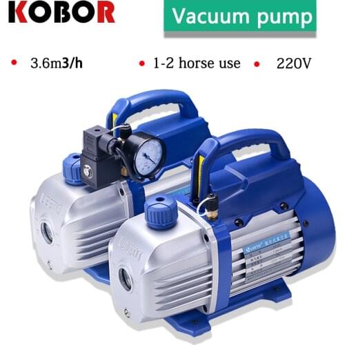 Mini Rotary Vane Single Stage Air Vacuum Pump 2PA Ultimate Vacuum For Air Conditioning And LCD Screen Separator 220V
