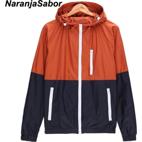 NaranjaSabor Casual Jacket Womens Mens Windbreaker 2020 New Fashion Jacket Men Hoodie Jackets Male Coat Spring Outwear 6 Colors