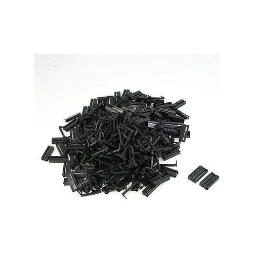 50 Pcs FC1-24P Flat Ribbon Cable 2 Row 24 Pin IDC Socket Connector Black