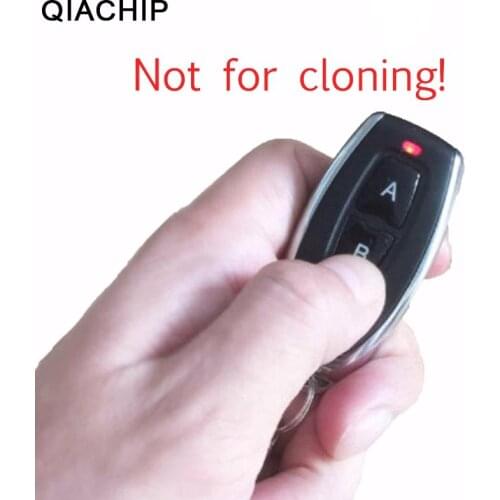 QIACHIP 433 MHZ RF Remote Control Learning Code 1527 EV1527 For Gate Garage Door Controller 433mhz Receiver Included Battery DIY