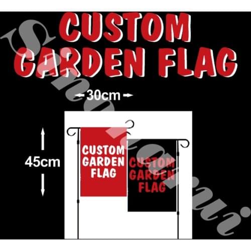 Custom Design 30x45 cm Garden Flag all logo all color royal Outdoor flag Without The Pole