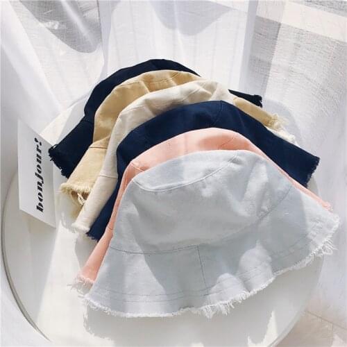 Vintage Broken Fisherman Hat Couple Sunhat Hip Hop Punk Outdoor Cap For Men Women