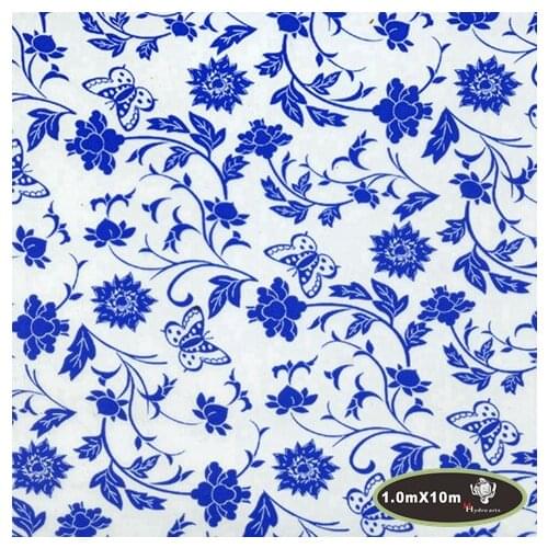 High quality floral printing water hydro transfer printing film hydrographic printing film aqua print film,100cm width HTMA50-2