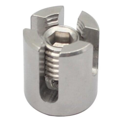 10Pcs M3/M4/M5/M6 90 Degree Angles Marine Grade Stainless Steel 316 Wire Rope Trellis Systems Green Wall Cross Clip Rope Clamp