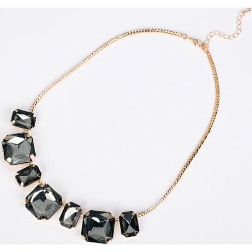 1170 necklace female short design necklace gem fashion vintage crystal fashion necklace N022