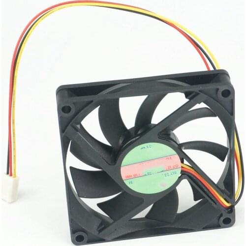 12V DC 80x80x15mm Axial Radiator Fan 3000RPM Dual Ball Bearing Middle Speed