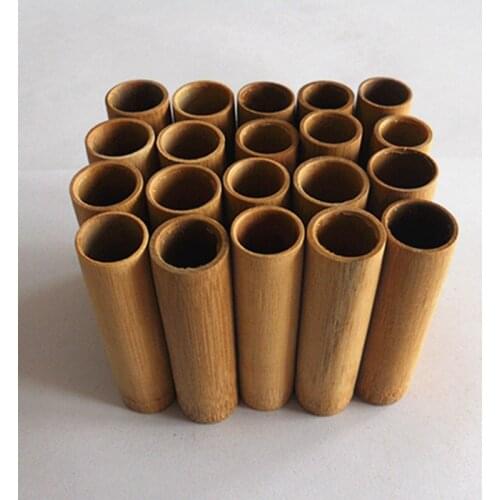 20pcs thumb carbonized bamboo jar of traditional medicine cupping suction tube spilled blood boiled bamboo pot bloodletting cups