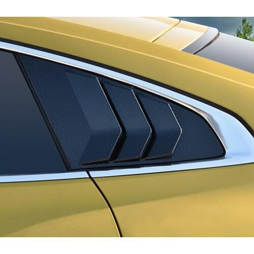 2021 Suitable For Volkswagen 19-21 Cc Rear Side Window Louver Carbon Fiber Decorative Parts