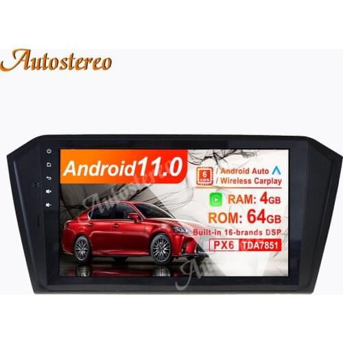 Android 10.0 4G+64G Car Radio GPS Navigation for Volkswagen Passat 2015 2016 2017 Auto Radio Tape Recorder Multimedia Player ISP