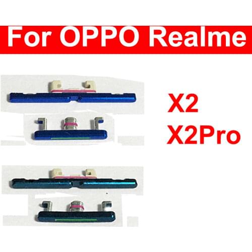 Power Volume Side Button Flex Cable For OPPO Realme X X2 X2Pro Power On / Off & Volume Up / Down Side Key Replacement Parts